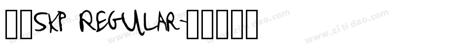 大楷5KP Regular字体转换
